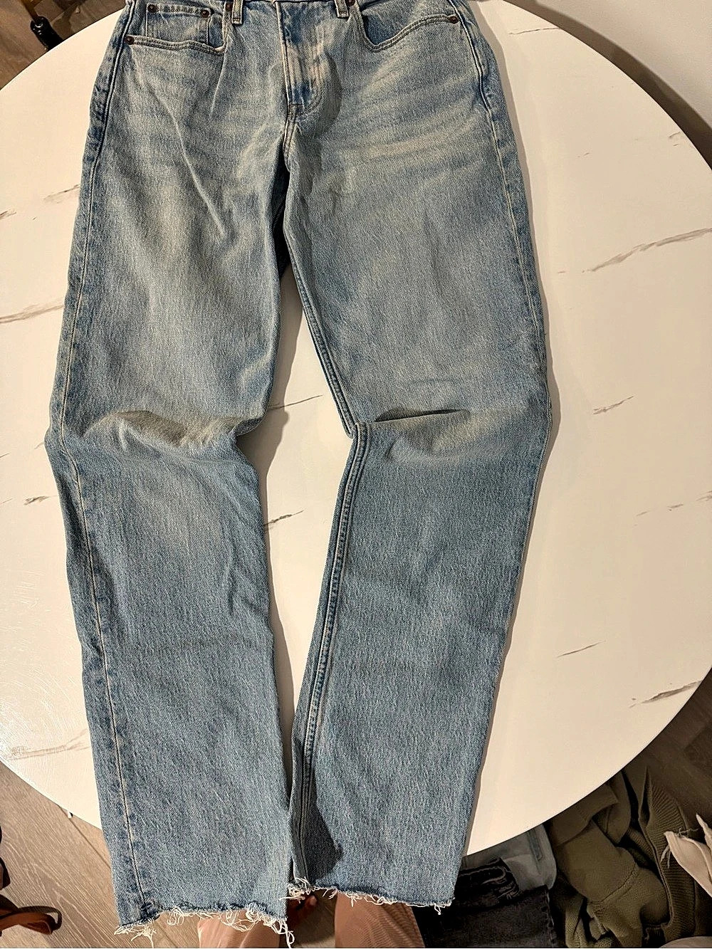 Abercrombie & Fitch The 90s Straight MID rise CURVE LOVE 27 LONG